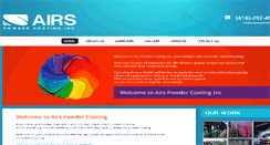 Desktop Screenshot of airspowdercoating.com